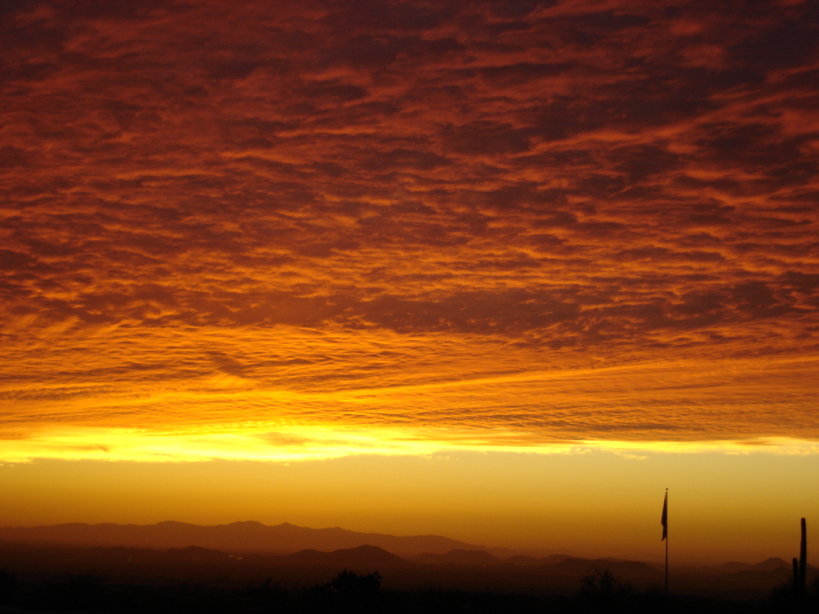 Scottsdale, AZ: Beautiful Sunset taken from Happy Valley near Troon in Scottsdale
