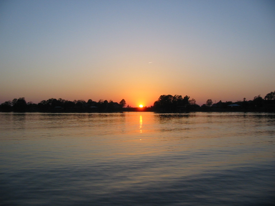 Horseshoe Lake, AR: Horseshoe lake at sunset