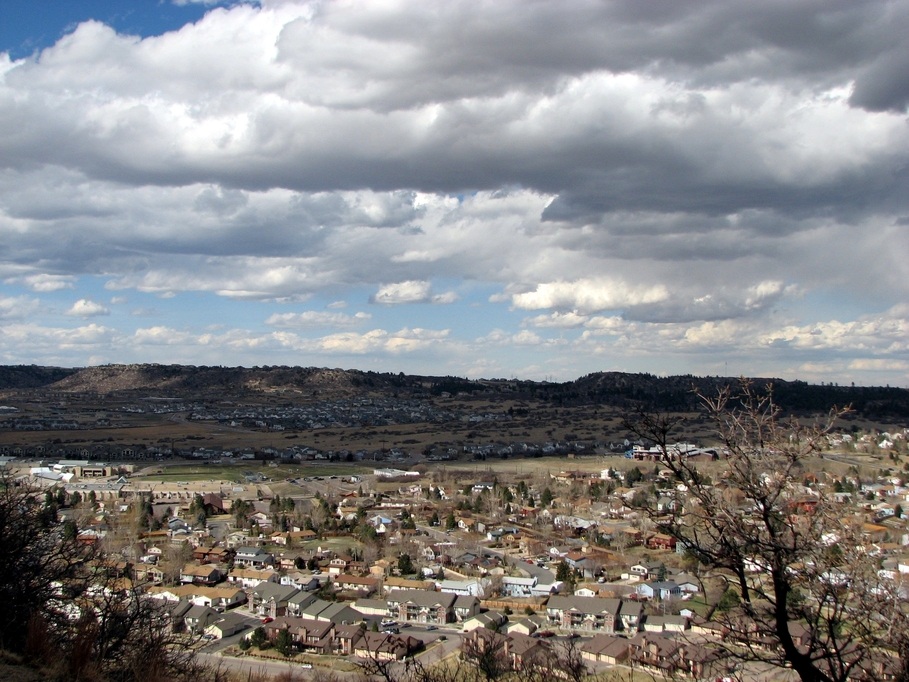 Castle Rock, CO: View from "Almost the top"of Castle Rock taken 4-08