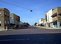 Childress, TX: Looking down Main Street in Childress
