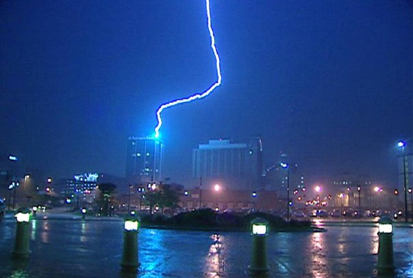 Charleston, WV: Downtown During a Storm