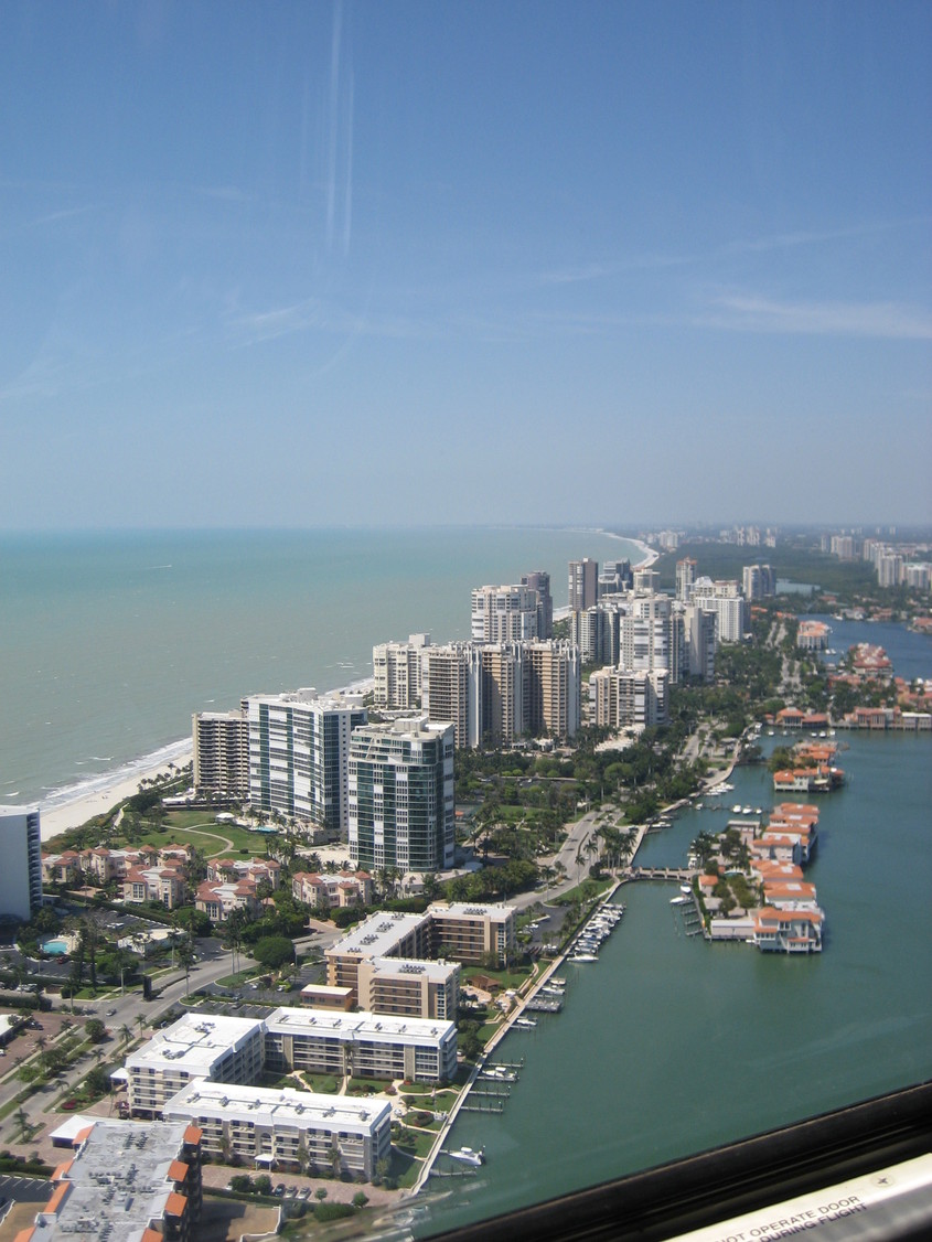 Naples, FL Naples ocean front from a helicopter photo