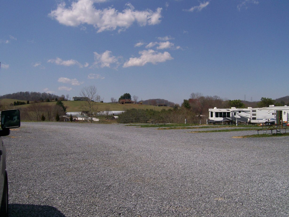 Bluff City, TN: View of the mountains facing west from Lakeview RV Park, Hwy 11E, Bluff City TN