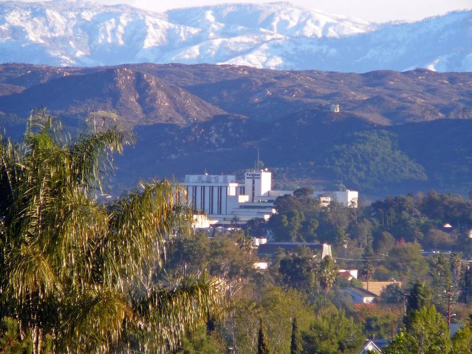Escondido, CA: View East toward Snowy Mountains 2008