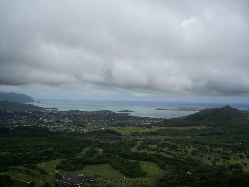Kaneohe, HI : Kaneohe Bay from Pali Lookout