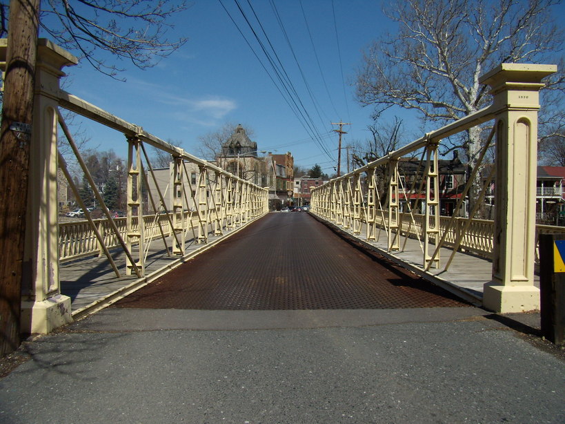 Clinton, NJ: A view from the historic bridge in Clinton