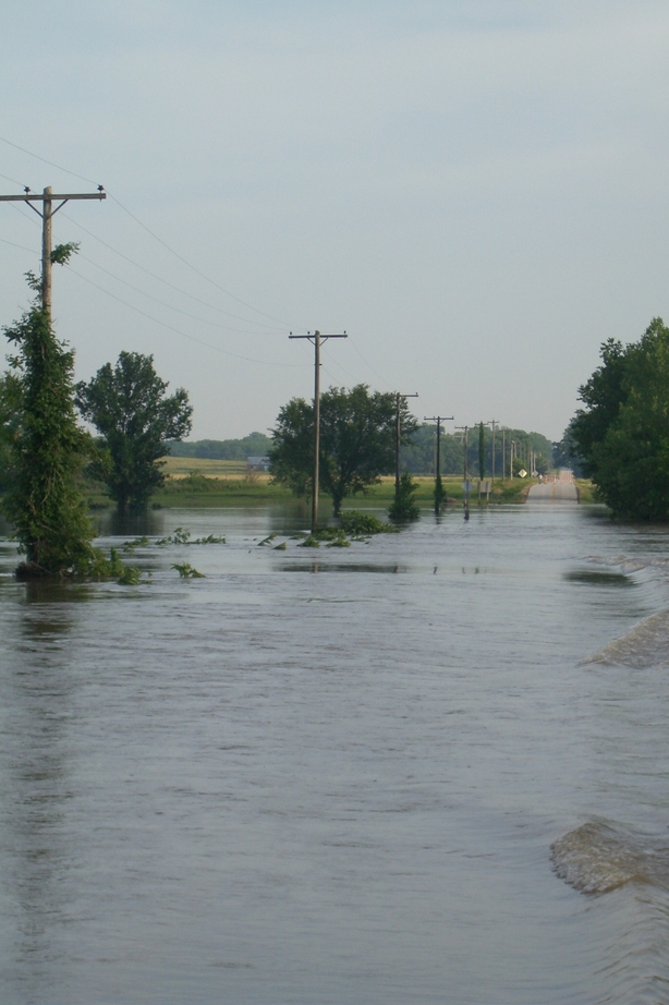 Alba, MO : O Hwy flooded 2007 photo, picture, image (Missouri) at city