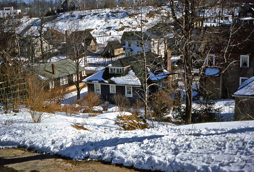 Pelham, NY: Looking down on 8th Ave., Pelham, N.Y. Feb. 1941