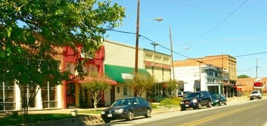 Forney, TX: Bois d' Arc Street in Historic Downtown Forney.