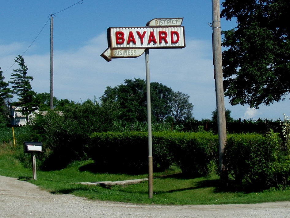 Bayard, IA: Bayard Business District Sign