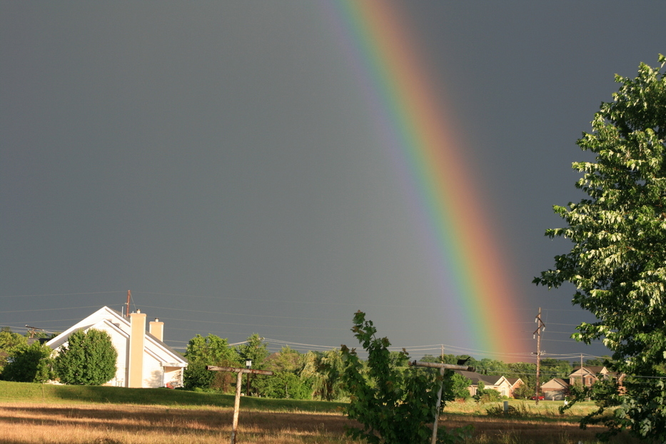 Olney, IL: Rainbow after the storm