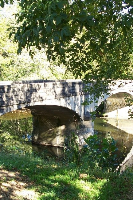 Townsend, TN : The Little Pigeon River (old bridge), Walland near Townsend, Blount county