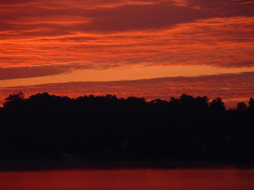Kings Mountain, NC: Sunset on Moss Lake www.mosslake-nc.com