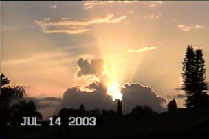 Cape Coral, FL : A flaming sunset on Cape Coral