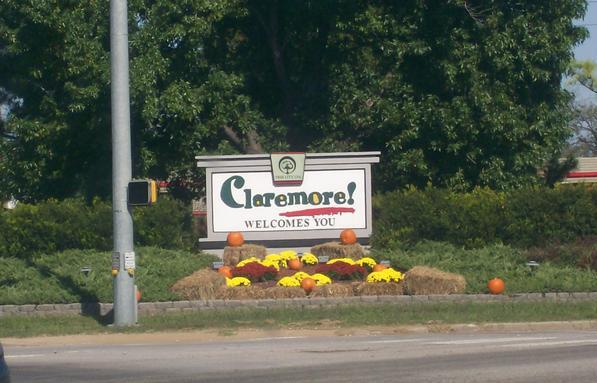 Claremore, OK: Claremore Welcome Sign