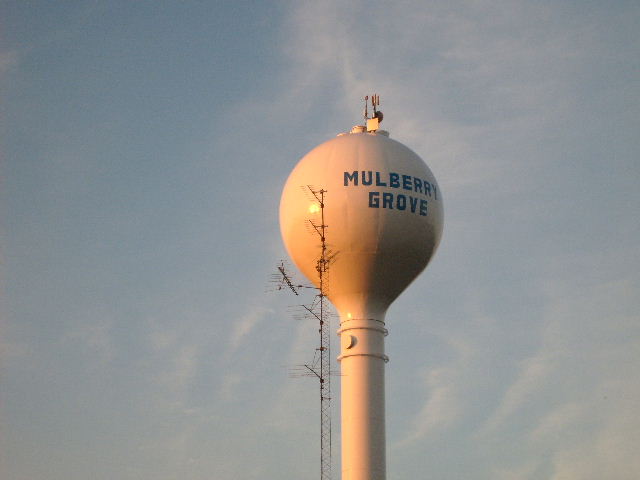 Mulberry Grove, Il : Water Tower Photo, Picture, Image (illinois) At 