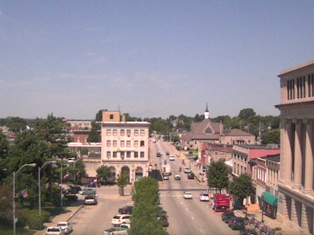 Bedford, IN: A Webcam photo capture of downtown Bedford provided by BedfordOnline.com
