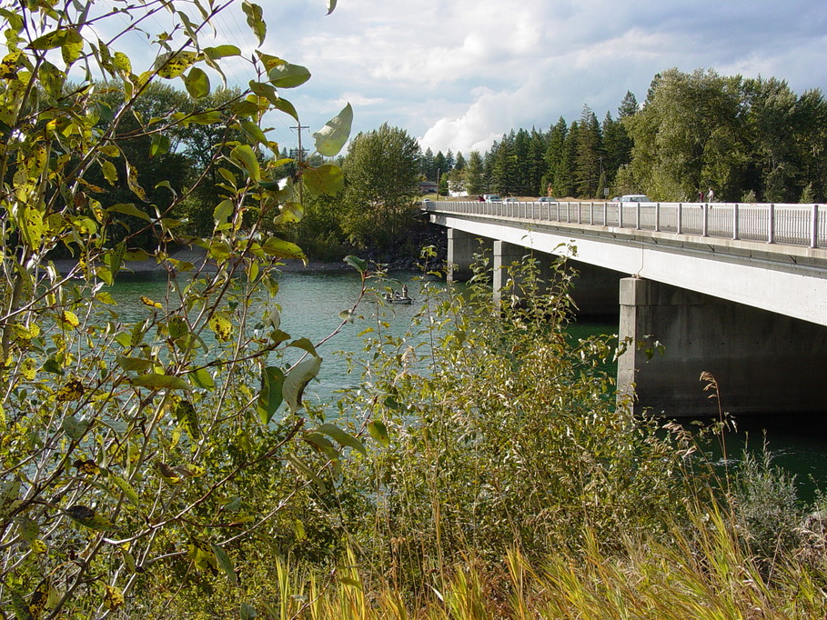 Columbia Falls, MT : Hwy 2 Bridge crossing Flathead River photo