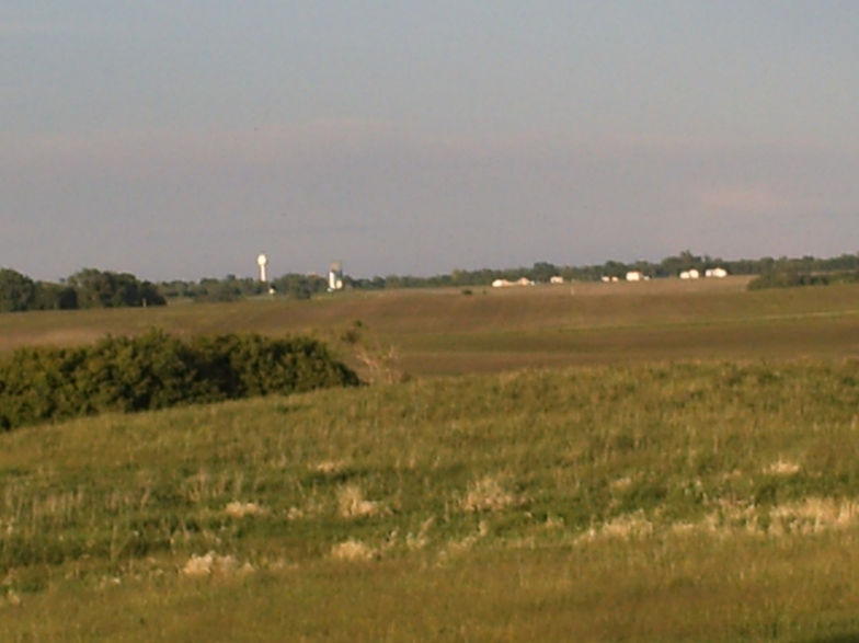 Lake Park, MN : View of Lake Park from three and a half miles away