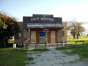 Mesquite, TX : Restrooms at  Samuell Farm 