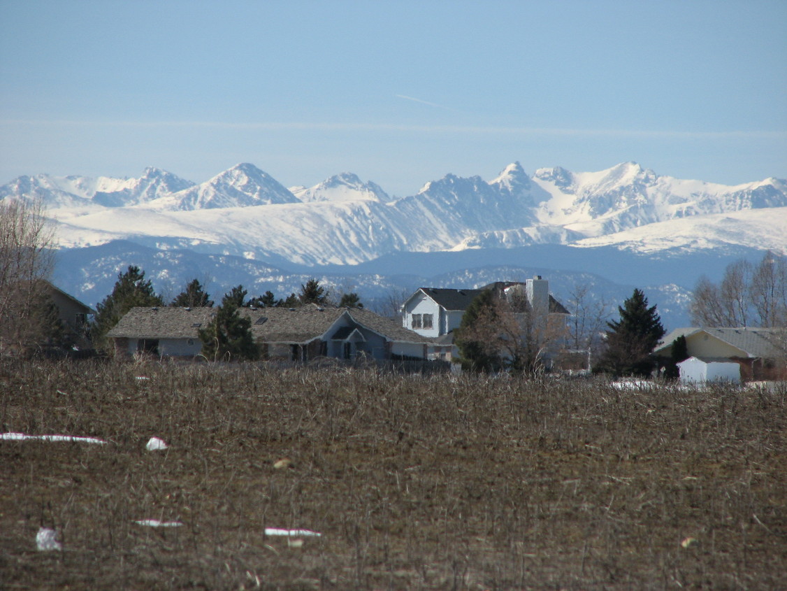 Loveland, CO: Indian Peaks from South side of Loveland