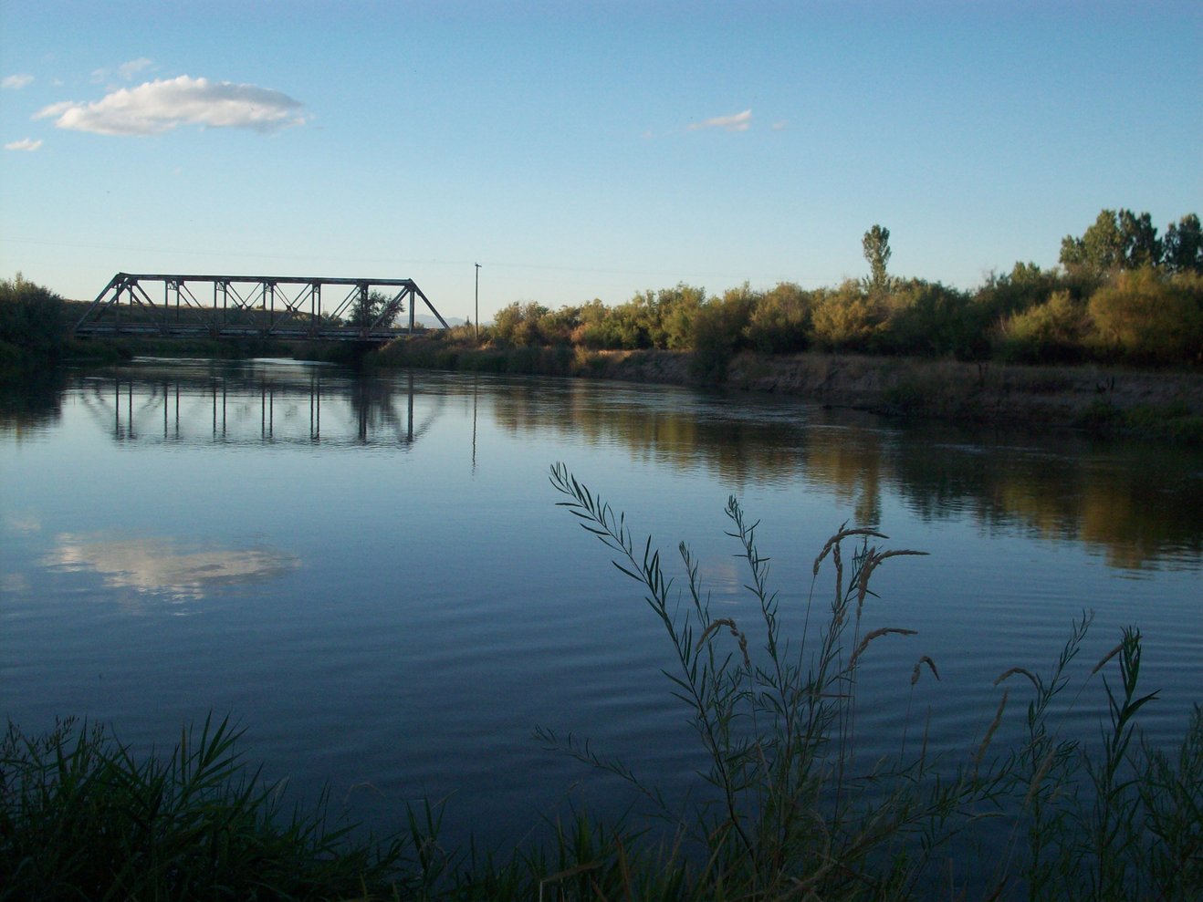 Lewiston, UT: bear river and bridge