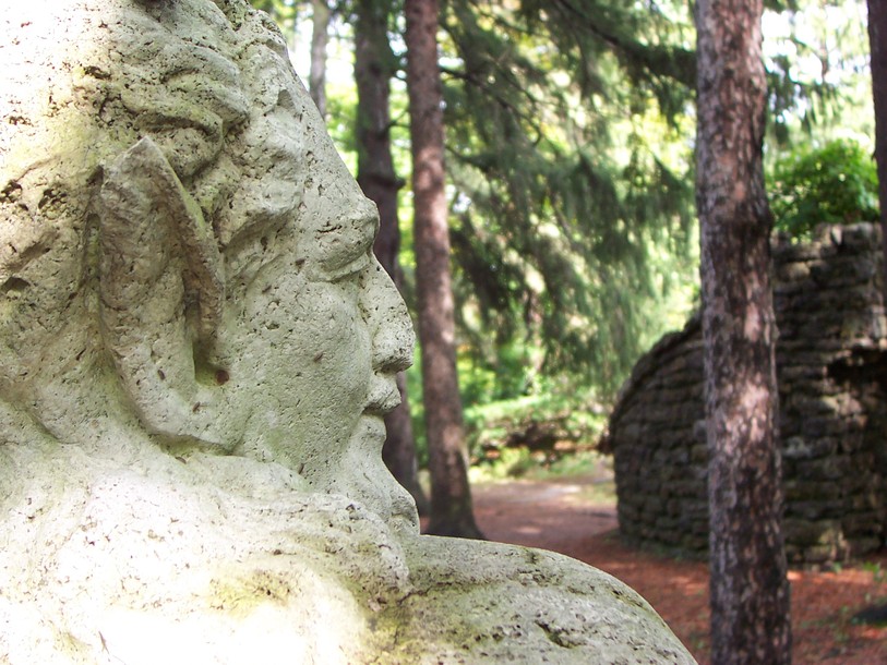 Canandaigua, NY : Woodland Pan at the Sonnenburg Gardens, Canandaigua NY