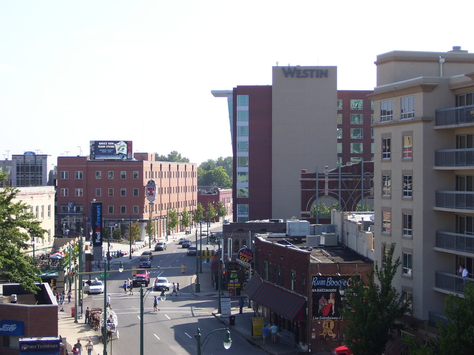 Memphis, TN: Looking south on Third St.