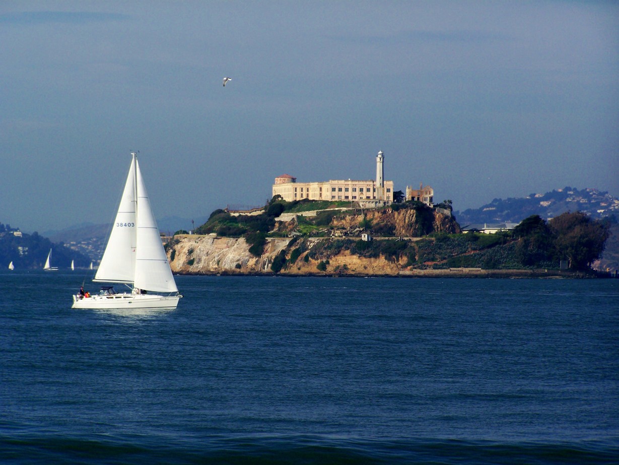 San Francisco, CA: Alcatraz from the ferry