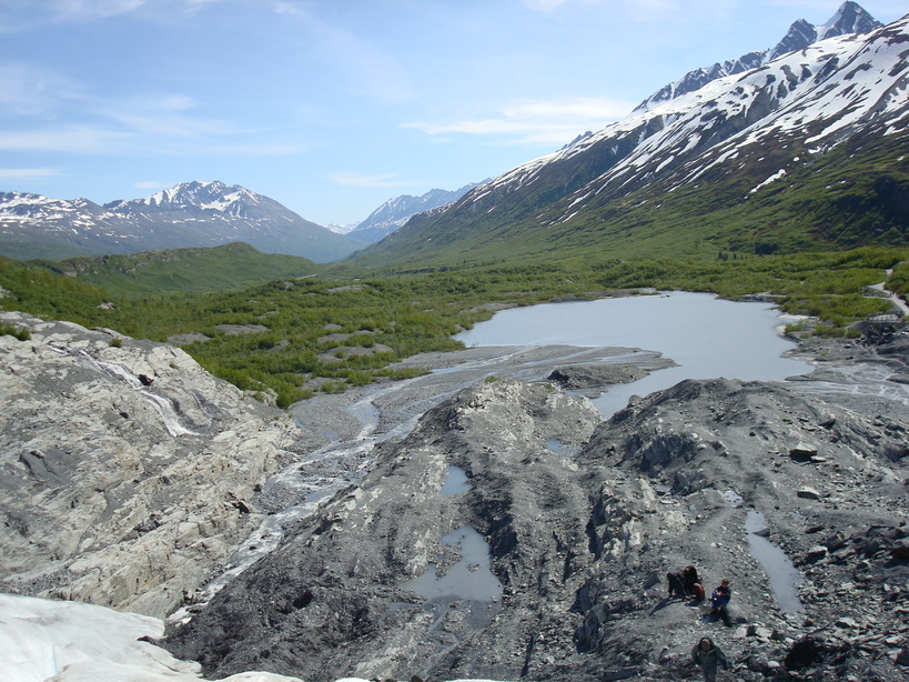 Valdez, AK : Looking down from the Glacier