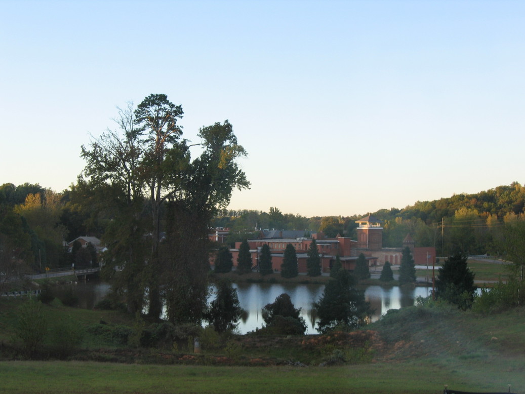 McAdenville, NC McAdenville's historic mill tower at sunset (10/20/07