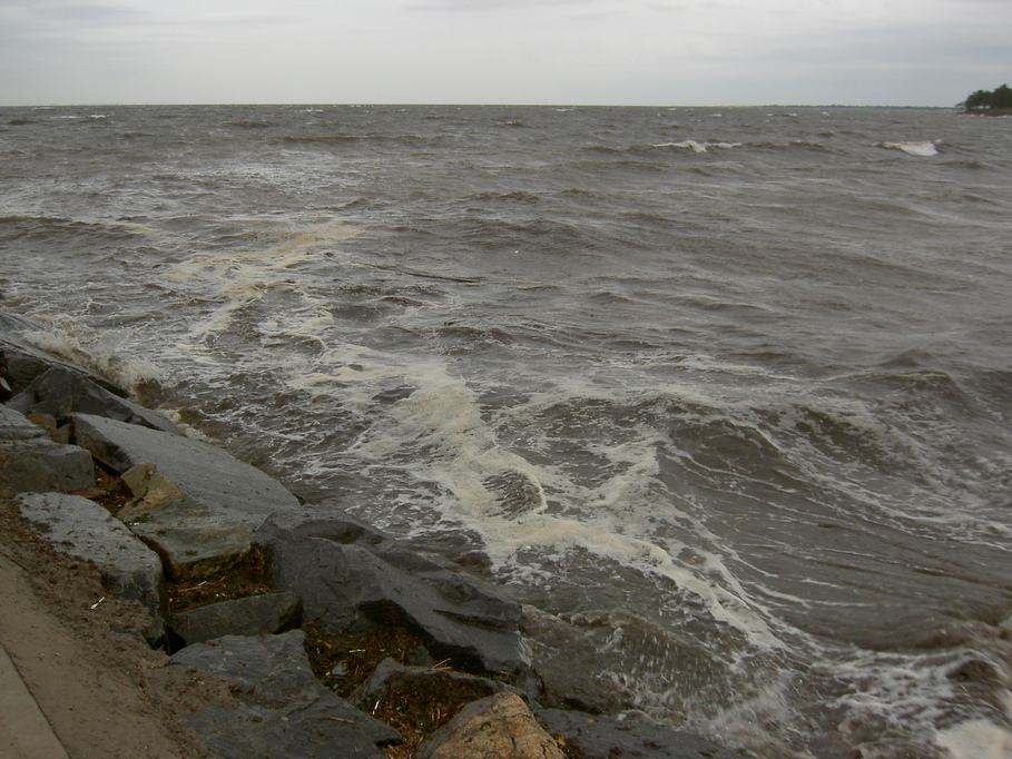 Laurence Harbor, NJ : Photo of waterfront taken right before a storm on 9/25/08