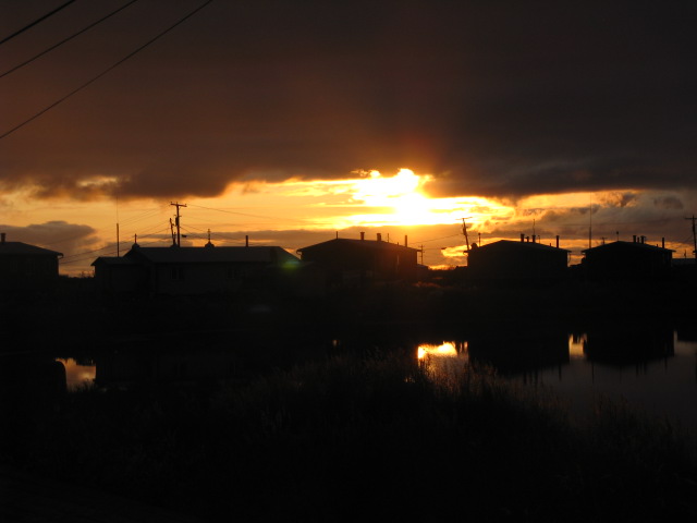 Tuntutuliak, AK : Sunset 10-5-08