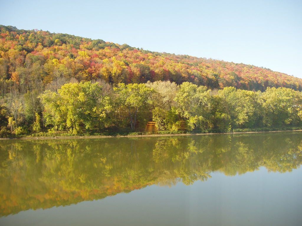 Owego, NY : Fall Colors shot from Hampton Hotel