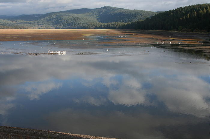 Chester, CA : Chester Causeway, Hwy. 36, Looking north