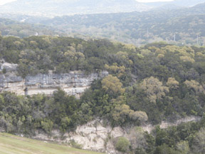 Canyon Lake, TX : View from the top of the dam.
