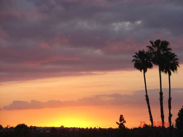 Placentia, CA: Summer sunset as seen from my house in Placentia.