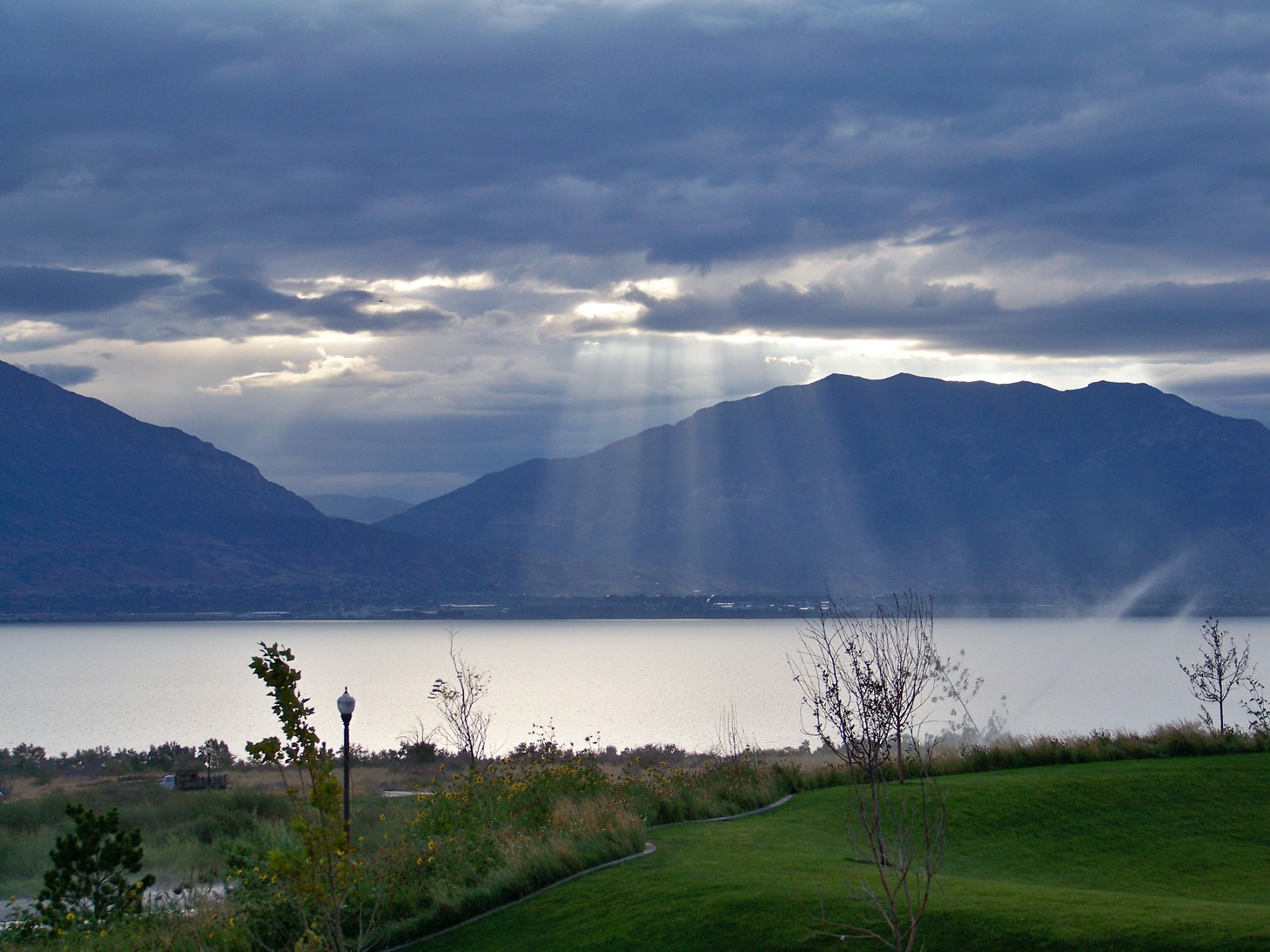 Saratoga Springs, UT: Utah Lake morning after the storm