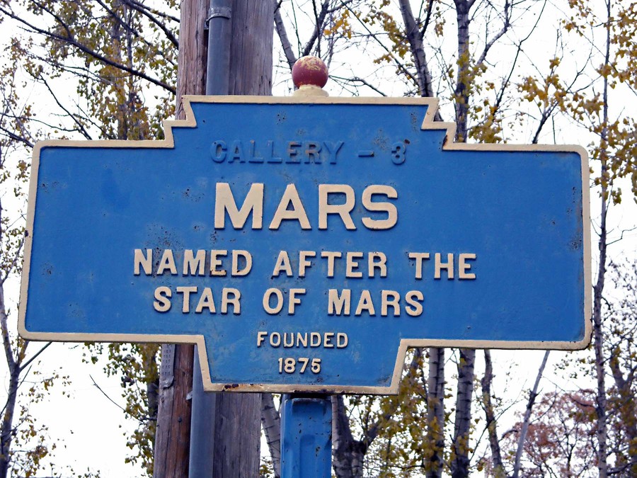 Mars, PA: Mars Sign