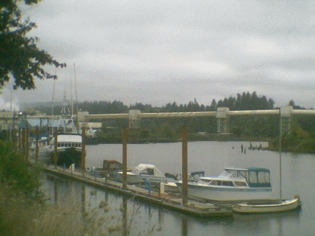 Toledo, OR : the boats at the end of main Street