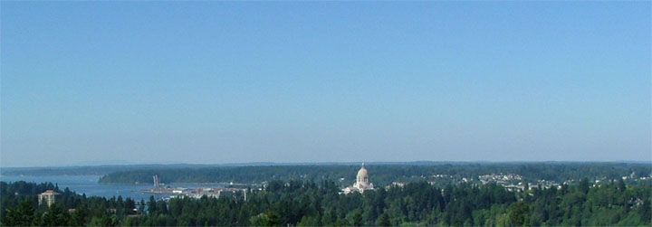 Olympia, WA : Olympia, WA -  Olympia & Budd Inlet, most southerly tip of Puget Sound