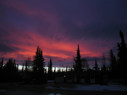 Kenai, AK: sunrise outside my home