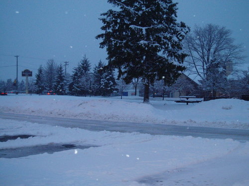 Southfield, MI: Southfield at night - winter.