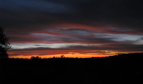 Williamson, NY: Sunset from the end of New Road, Williamson - 10-13-08