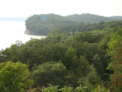 Yankton, SD : Looking west at the Missouri River outside of Yankton, SD.