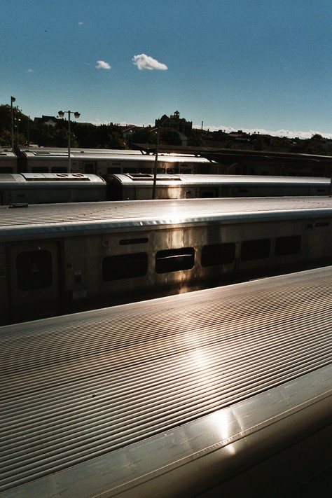Long Beach, NY: restless trains at the LB LIRR station
