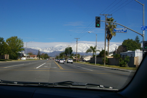 Chino, CA: Heading north on Mountian Ave.