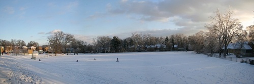 Cincinnati, OH : Pleasant Ridge Park after a winter ice storm