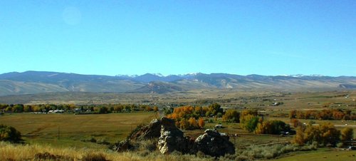 Lander, WY: Over view of the Lander Valley