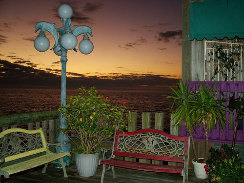 Cedar Key, FL : Dawn on Dock Street